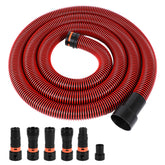 Klabb 10 Feet Dust Collection Hose Kit for Home and Shop Vacuums System with 6 Adapters of Woodworking Power Tool and Sander,Compatible with Multi-Brands Power Tool Adapter Set for Dust Collection